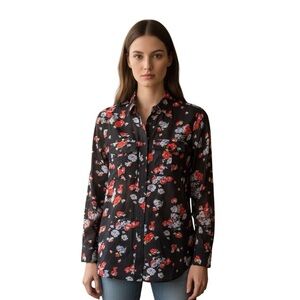 Ralph Lauren Silk Blend Floral Blouse - Like New - Size S